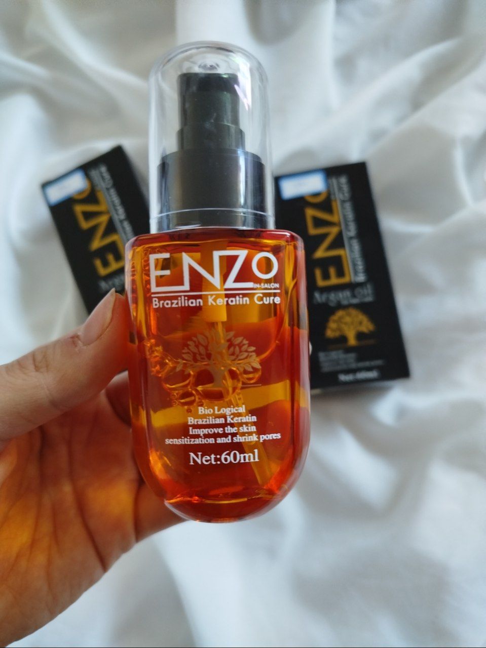 روغن مو آرگان و کراتین انزو اصلی